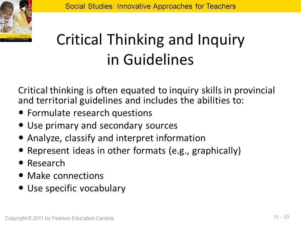 Teaching Strategies for Critical Thinking Skills